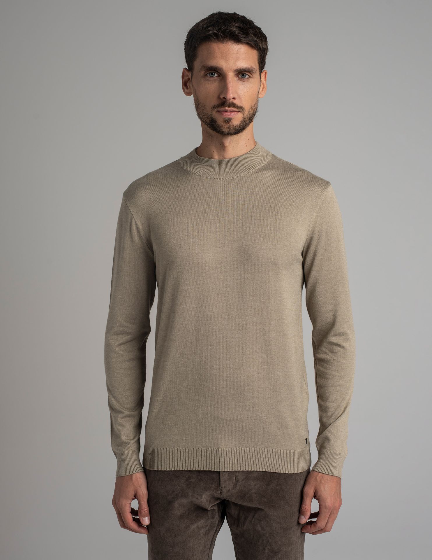 Sweter gładki grotte mt beżowy (bz3)