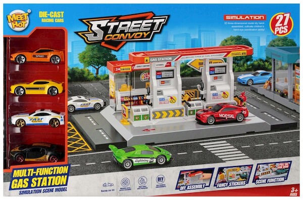 Parking Stacja Benzynowa z akcesoriami