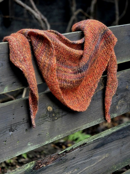 Puchacz z pomarańczą / chustka