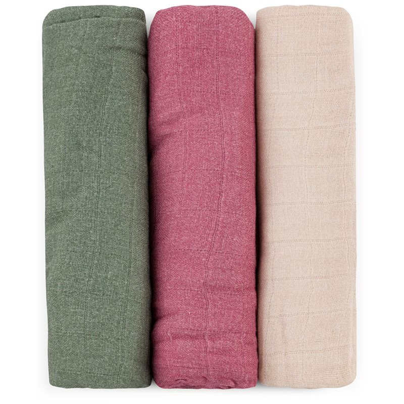 Petite&Mars Moussy pieluchy wielorazowe Botanic Tones 68 x 68 cm 3 szt.