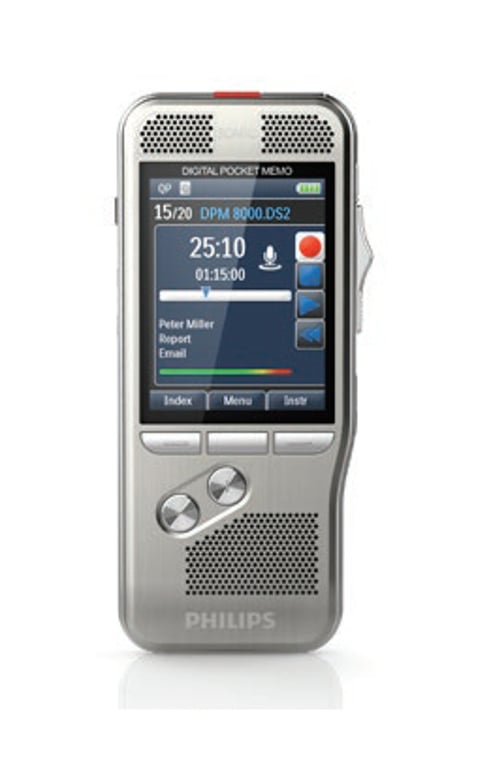 Philips DPM 8300 dyktafon Srebrny