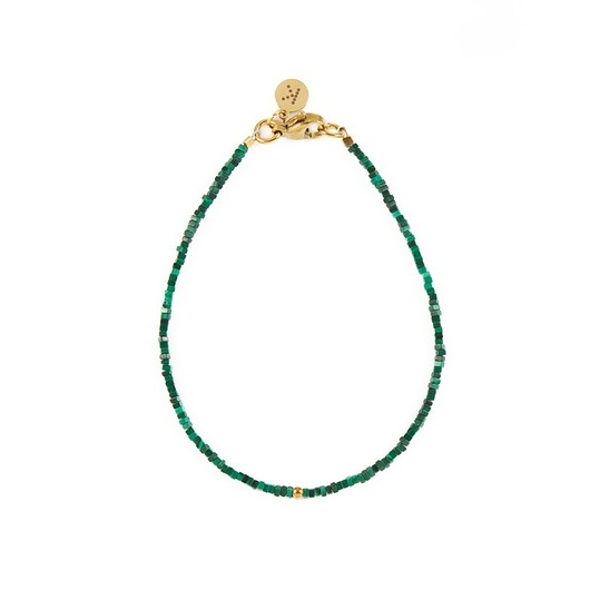 Bransoletka z drobniutkich kamieni spokoju - Wersja Pozłacana