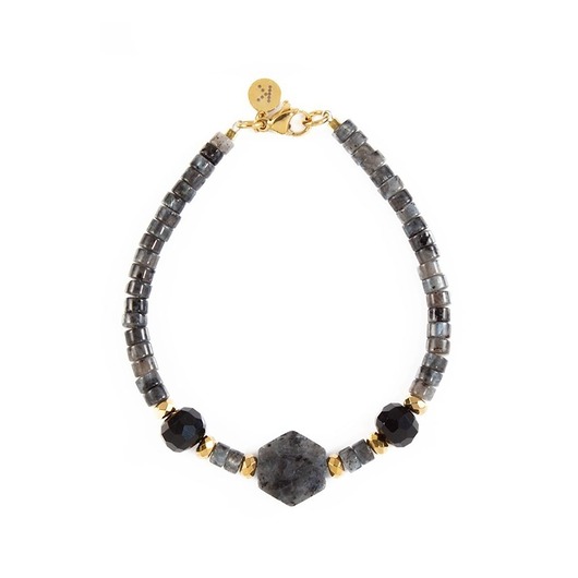 Bransoletka z kamieniem mocy i ochrony - Wersja Pozłacana