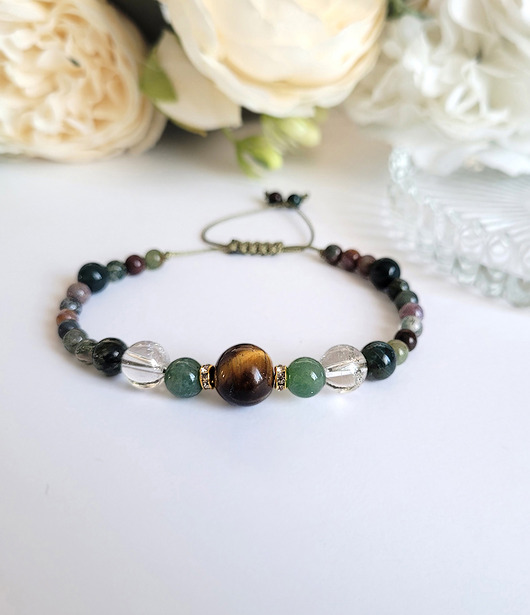 BLIŹNIĘTA- Bransoletka zodiakalna regulowana