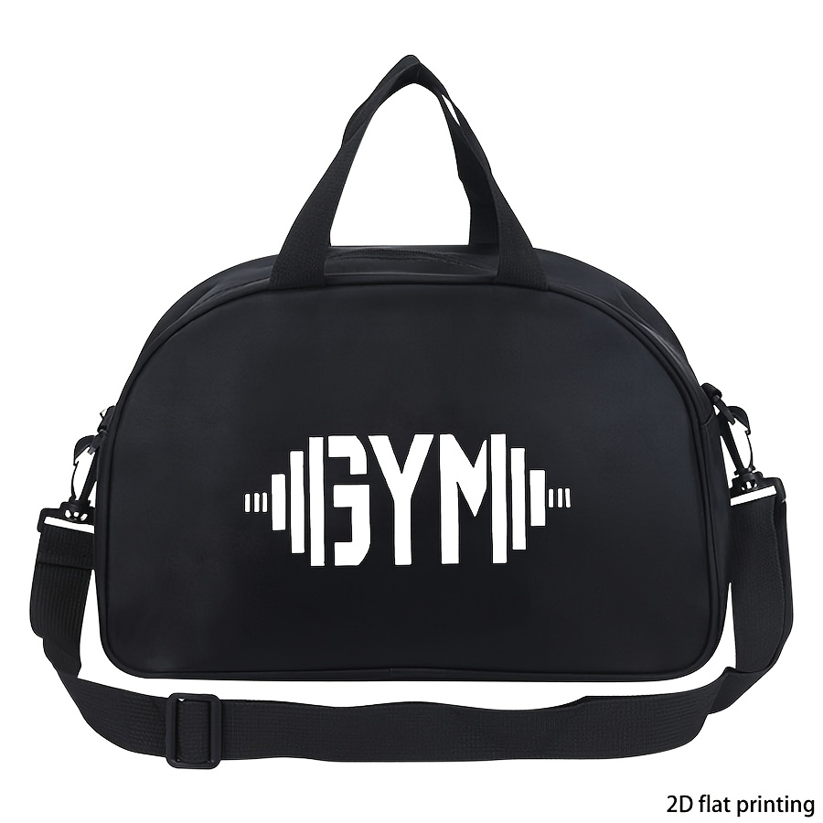 TEMU Torebka z nadrukiem, idealna na siłownię - torba crossbody z regulowanym paskiem na ramię, lekka i wytrzymała, do użytku sportowego, dostępna w