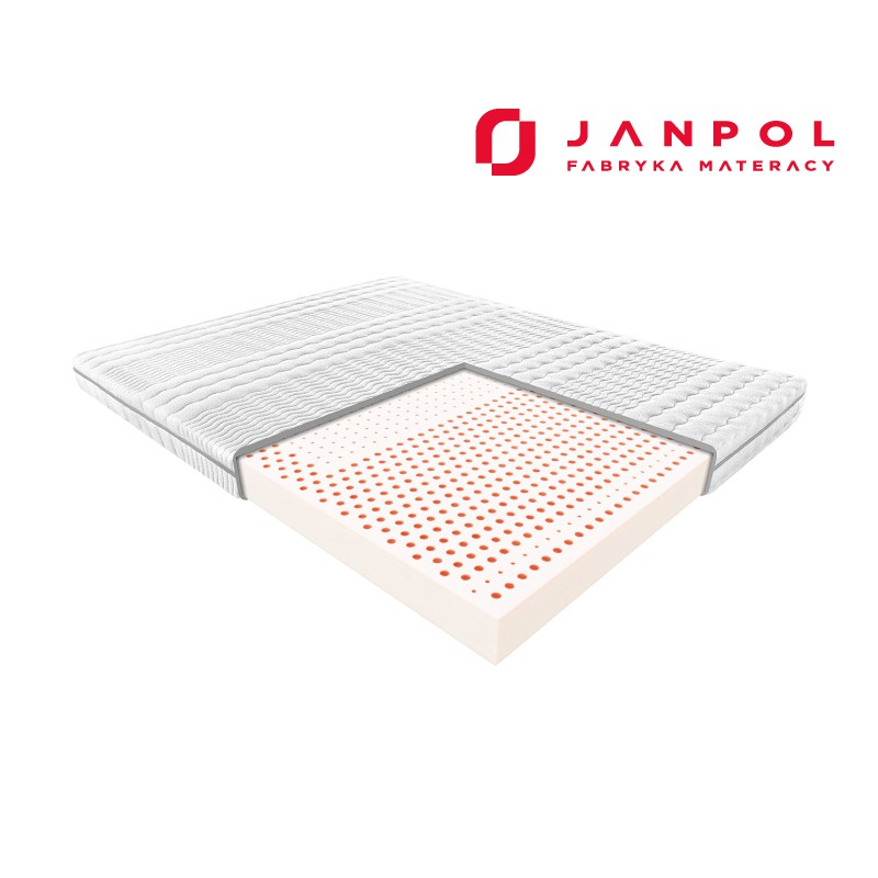 JANPOL ATENA - materac lateksowy, piankowy, Rozmiar - 140x200, Pokrowiec - Smart NAJLEPSZA CENA, DARMOWA DOSTAWA