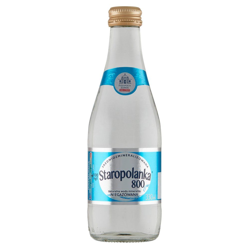 Staropolanka Naturalna woda mineralna średniozmineralizowana niegazowana 330 ml