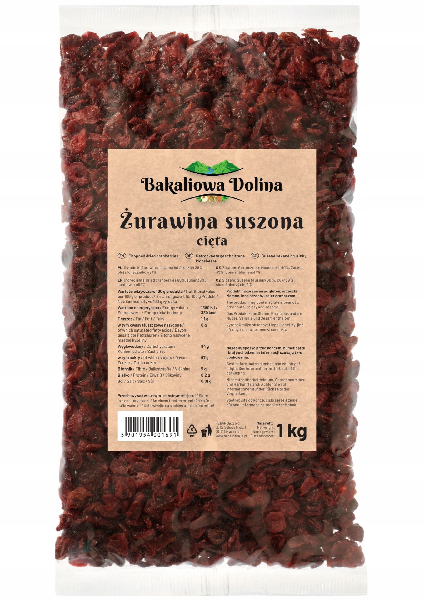 ŻURAWINA 1KG HEBAR