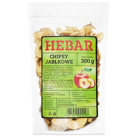HEBAR CHIPSY JABŁKOWE 300G