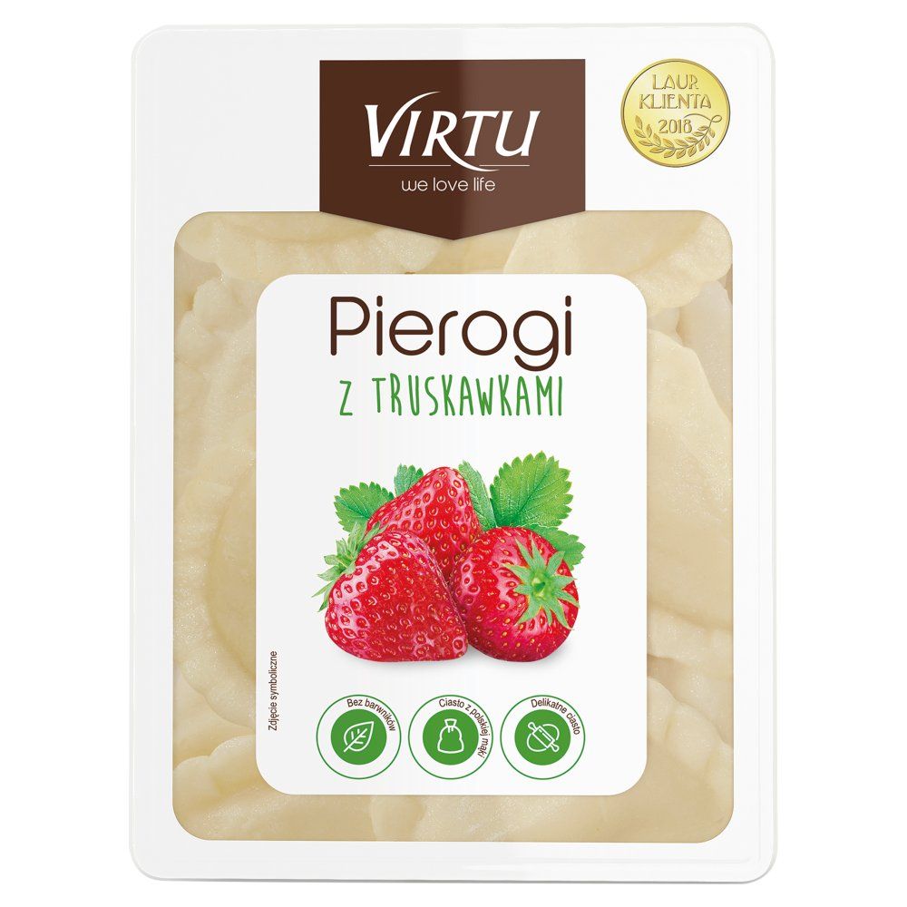 Virtu Pierogi z truskawkami 400 g