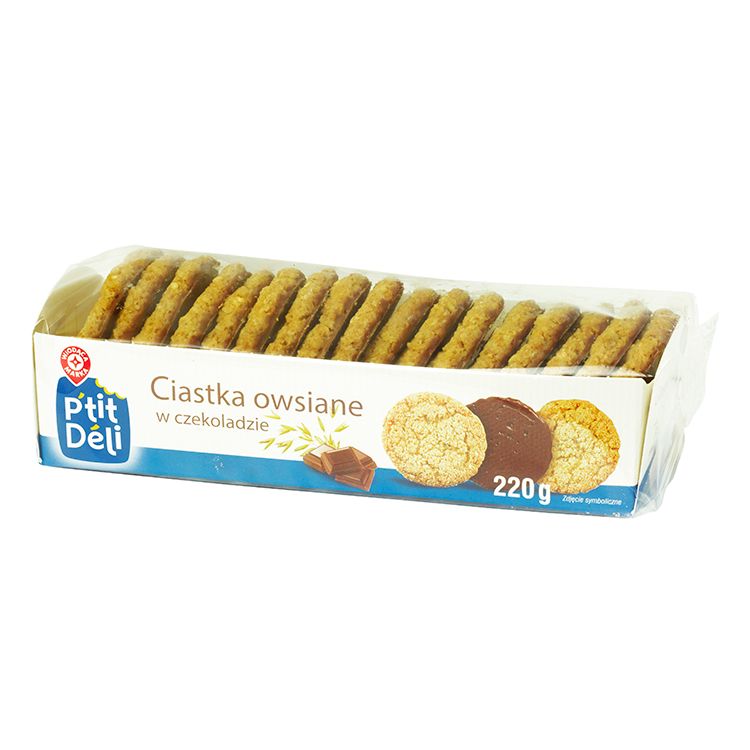 WM ciastka owsiane w czekoladzie 220g
