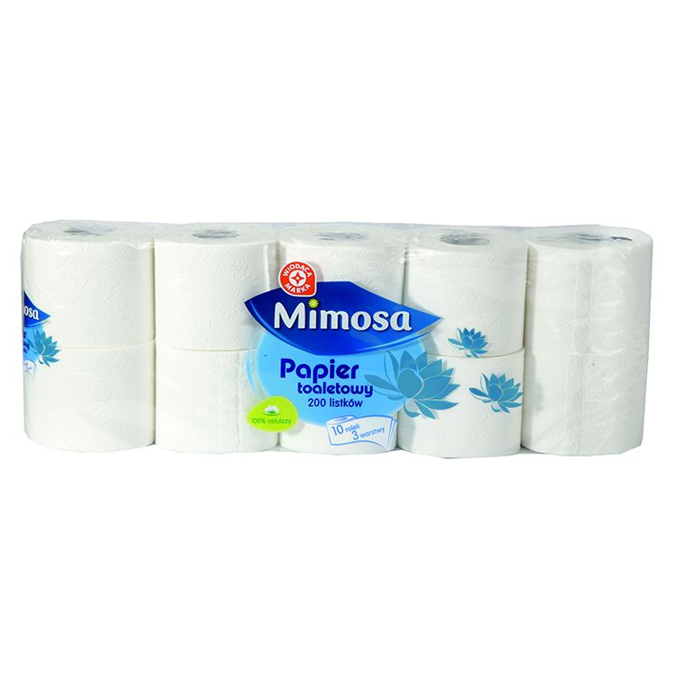 WM Papier toaletowy 3 warstwy, 200 listków 10 szt