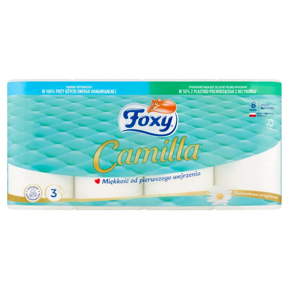 Foxy Camilla Papier toaletowy 8 rolek