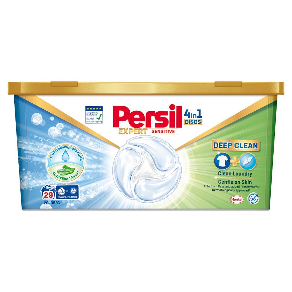 Persil Discs Expert Sensitive Skoncentrowany środek w kapsułkach do prania 478,5 g (29 prań)