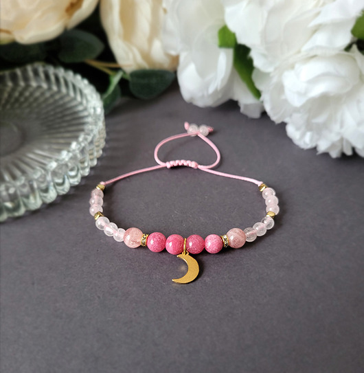 MIŁOŚĆ i RADOŚĆ- bransoletka z księżycem