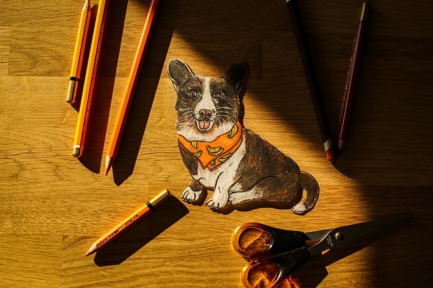 Broszka ze zdjęcia pupila