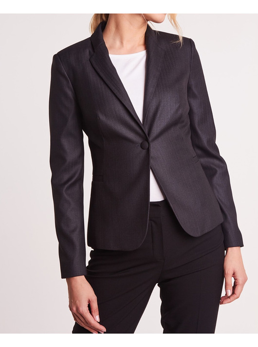 Marynarka slim fit grafitowa