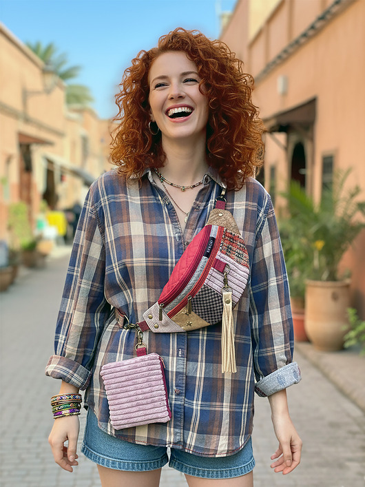 Zestaw Marrakesz od BEBOKI: Nerka, Frędzel, Mini kosmetyczka