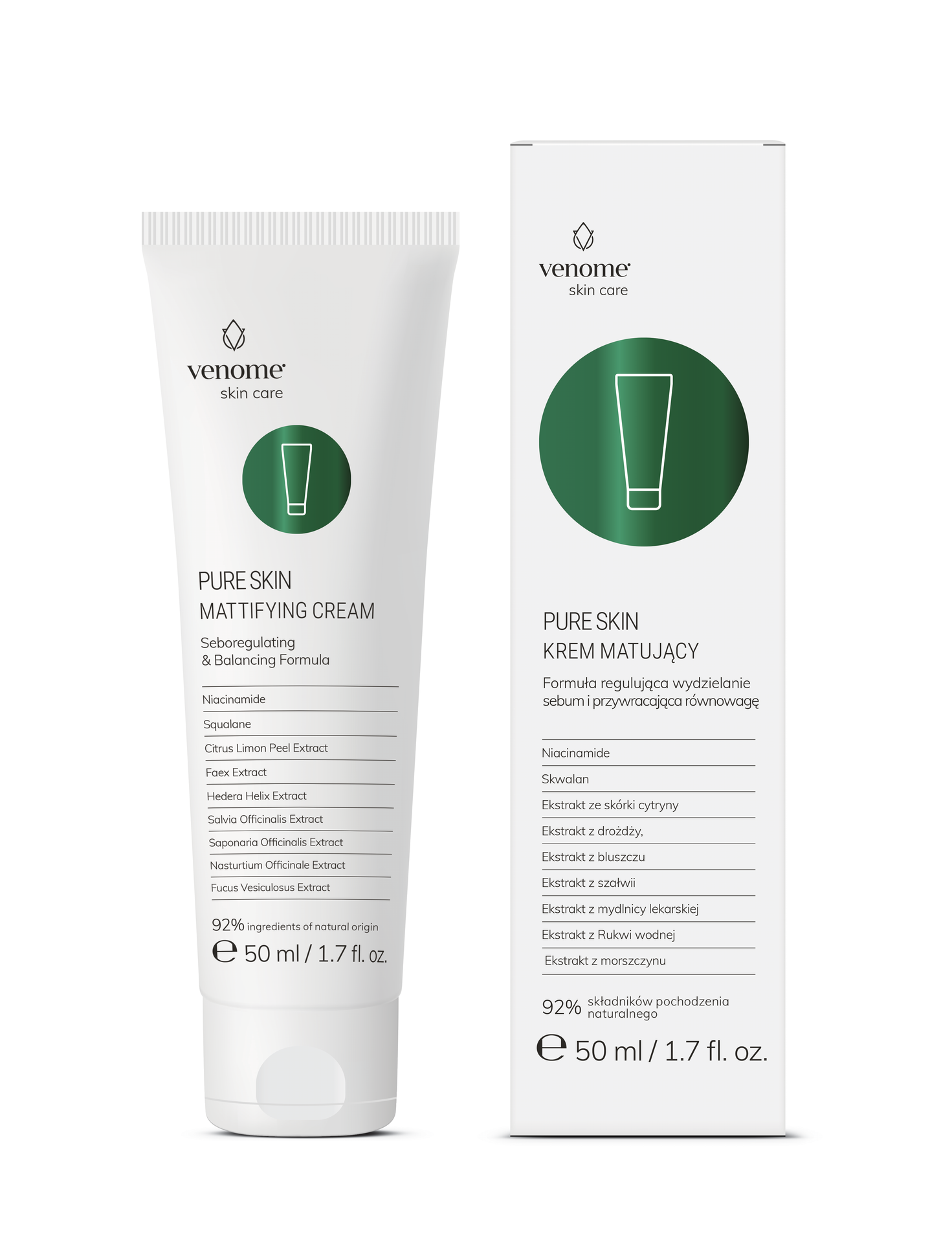 Venome Pure Skin - krem matujący 50ml