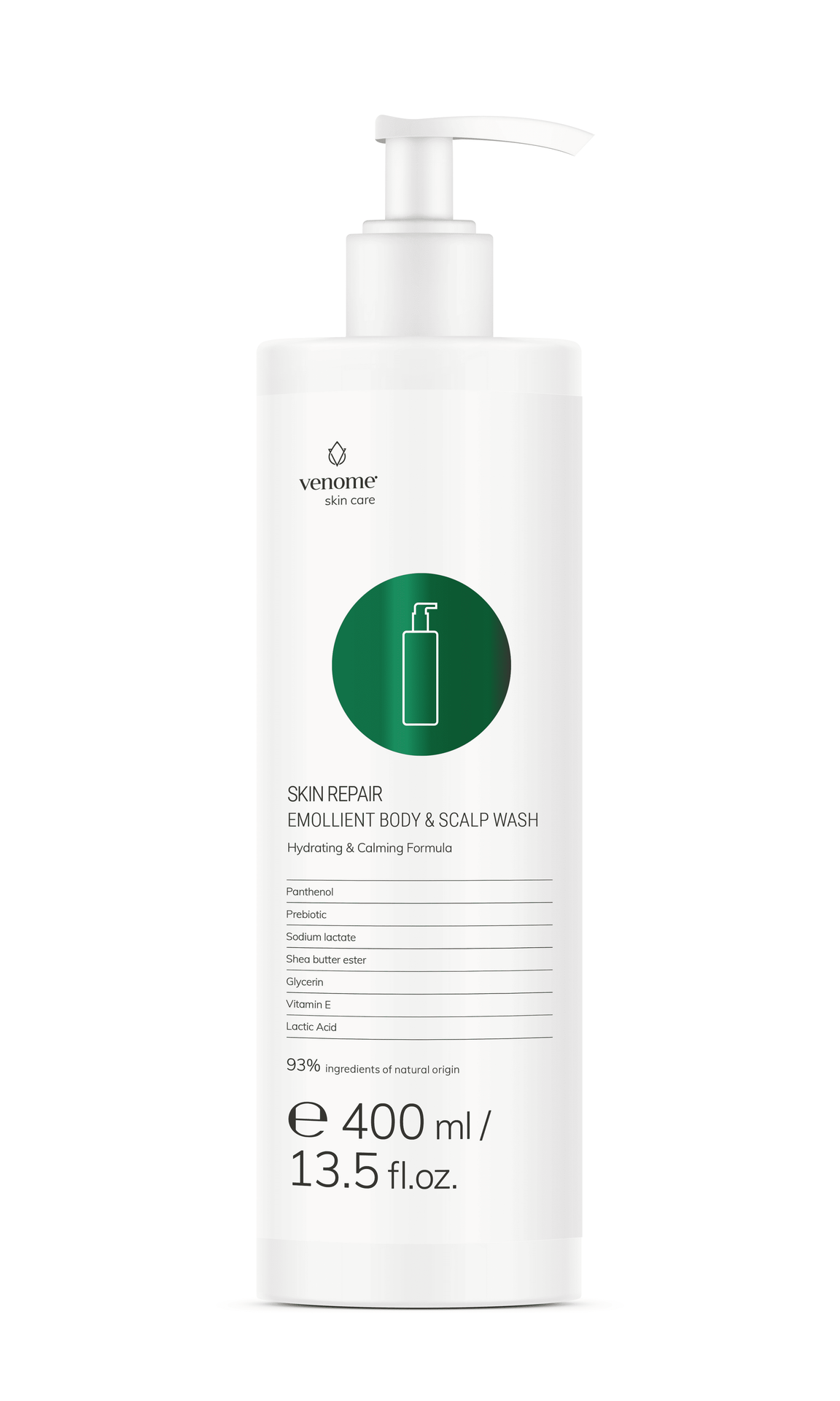 Venome Skin Repair - emolientowy żel myjący do ciała i skóry głowy 400ml