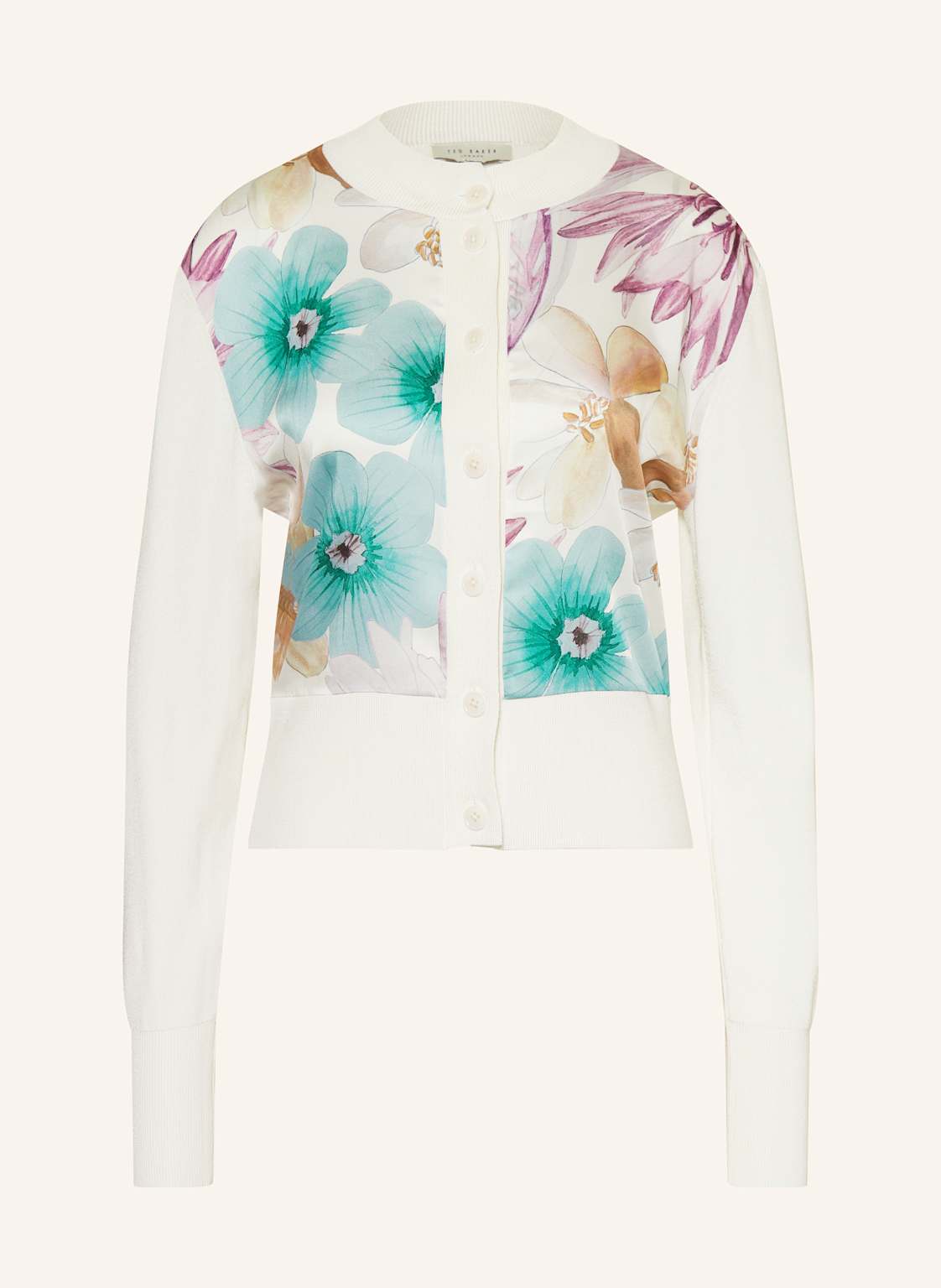 Ted Baker Kardigan Varrla Z Mieszanki Materiałów weiss