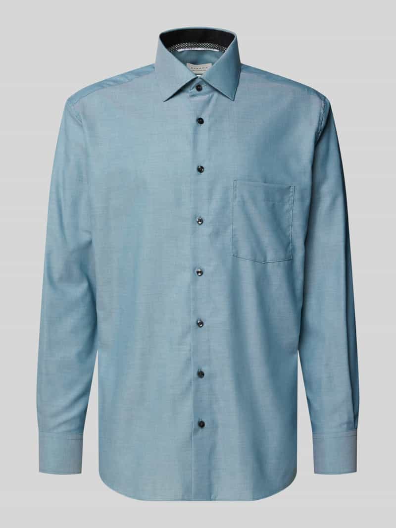 Koszula biznesowa o kroju regular fit z bawełny z kołnierzykiem typu kent