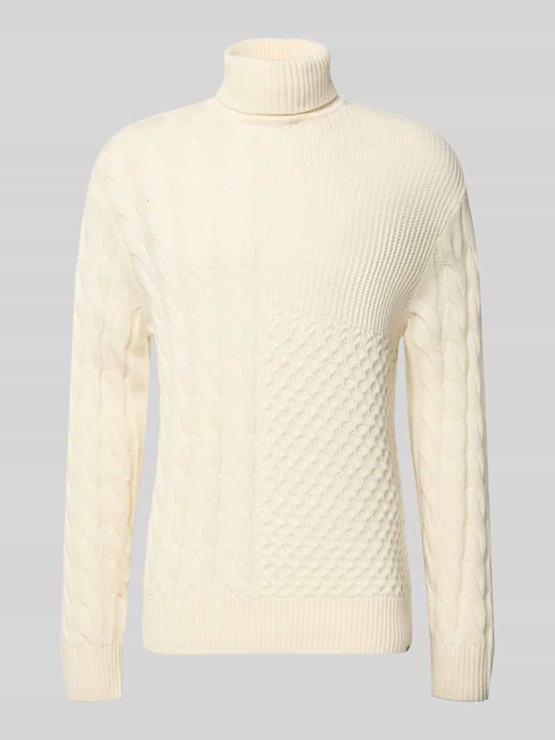 Golf o kroju regular fit z mieszanki bawełny