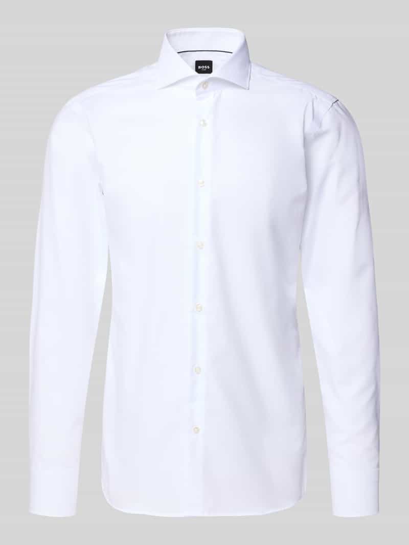 Koszula biznesowa o kroju slim fit z czystej bawełny model ‘HANK’