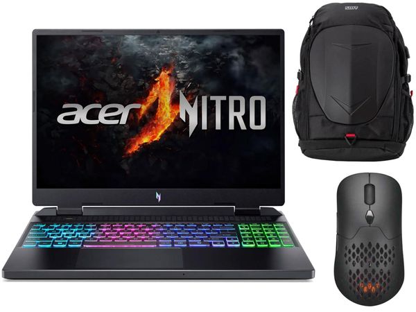 ACER Nitro 16 Ryzen 5-8645HS/16GB/512/Win11 RTX4050 180Hz + Plecak na laptopa Silver Monkey X Gaming Backpack 17,3