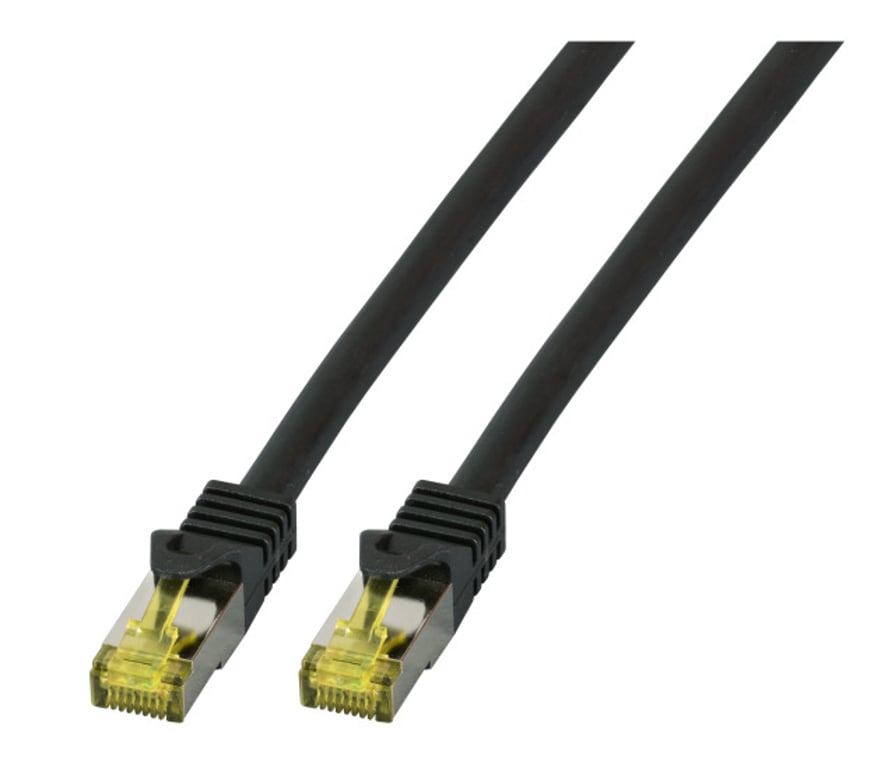 EFB Elektronik MK7001.0,5B kabel sieciowy Czarny 0,5 m Cat6a S/FTP (S-STP)