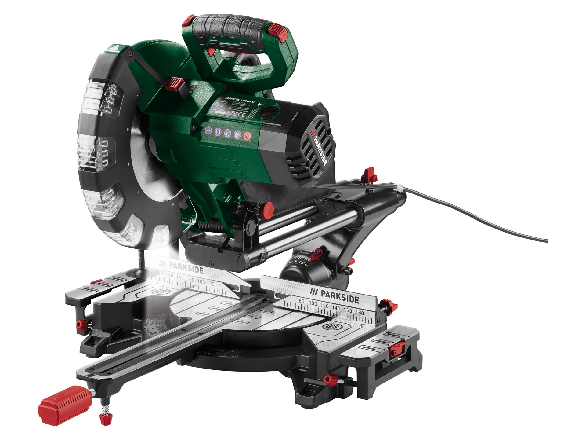 PARKSIDE® Piła ukosowa z przesuwem, 2000 W, PZKS 254 A1