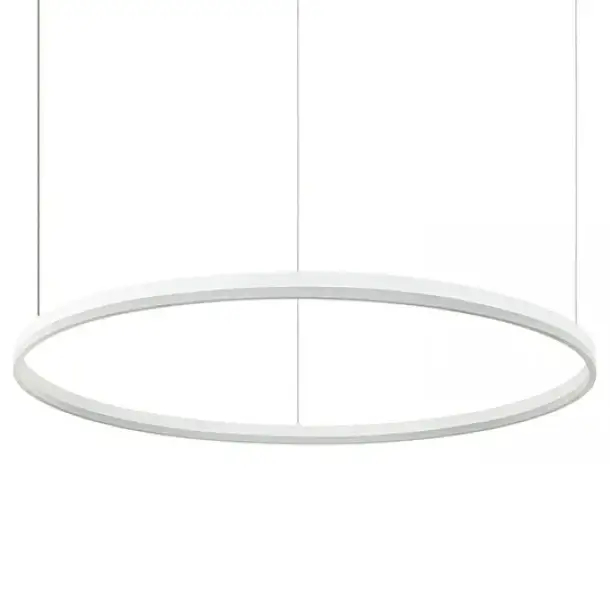 Minimalistyczna wisząca lampa 20265 LED 83W 3000K obręcz biała
