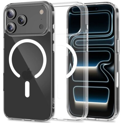 Etui TECH-PROTECT Flexair Hybrid CC MagSafe do Apple iPhone 17 Pro Max Przezroczysty