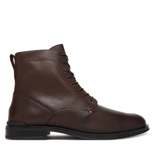 Kozaki Tommy Hilfiger Corporate FM0FM05577 Brązowy
