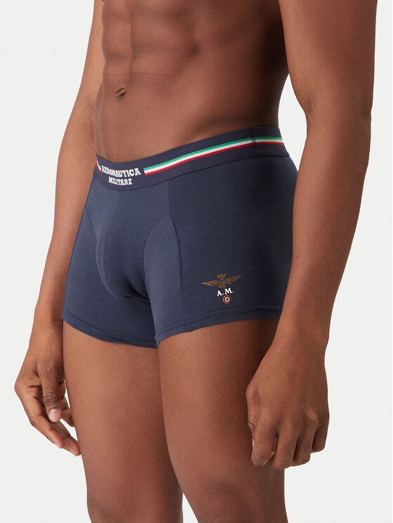 Aeronautica Militare Komplet 3 par bokserek AM1UBX001T Granatowy