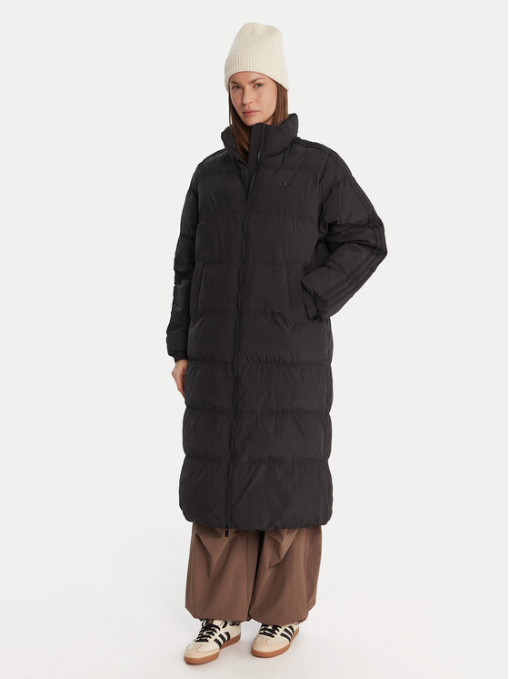 adidas Kurtka zimowa adicolor JX2957 Czarny Loose Fit