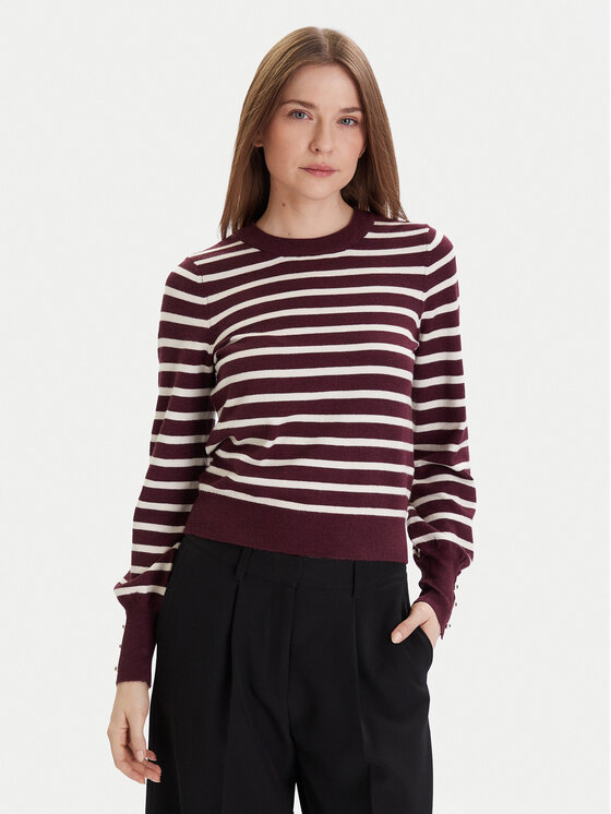 Vero Moda Sweter Happy 10336333 Fioletowy Regular Fit