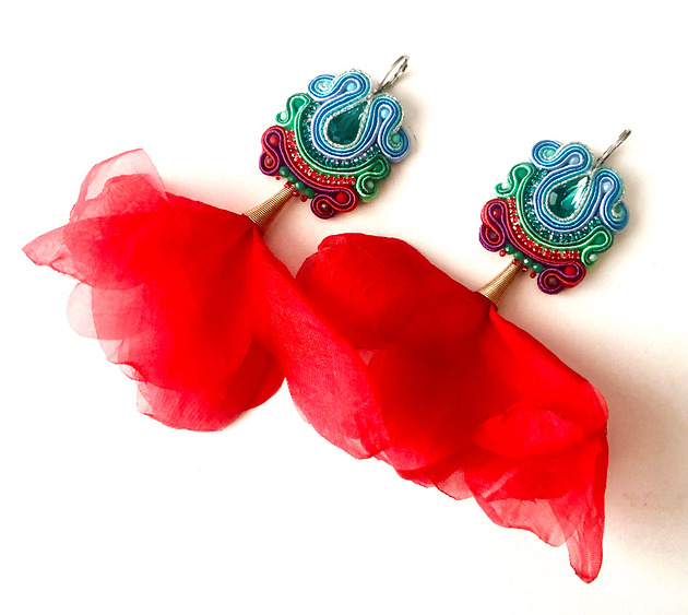 Sutaszowe kolczyki MONASTIR