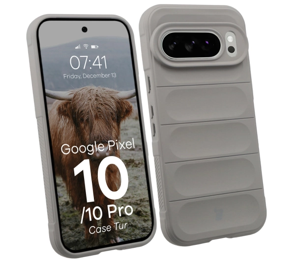 Bizon Pancerne Tur do Google Pixel 10 / 10 Pro Szary