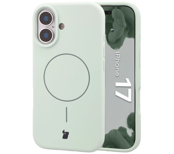 Bizon Silikonowe Soft z MagSafe do Apple iPhone 17 Pistacjowy