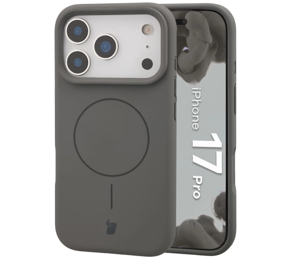 Bizon Silikonowe Soft z MagSafe do Apple iPhone 17 Pro Grafitowy