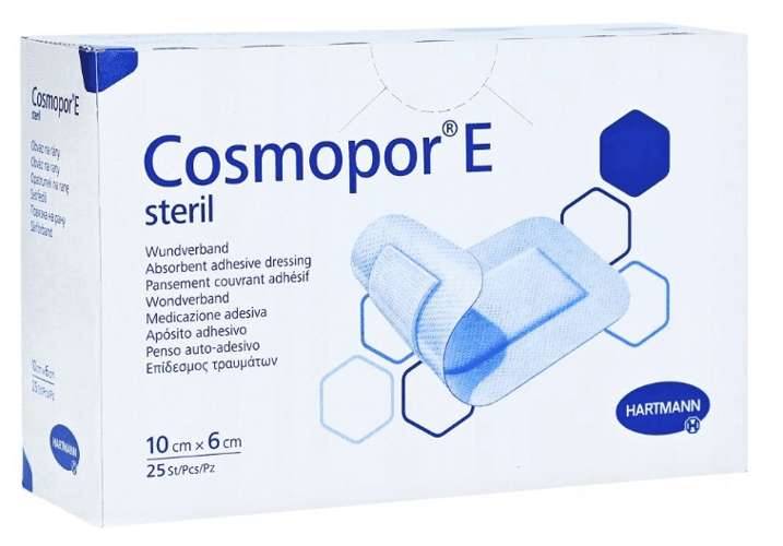 Hartmann Plastry cosmopor e jałowe samoprzylepne 10 x 6cm x 25szt