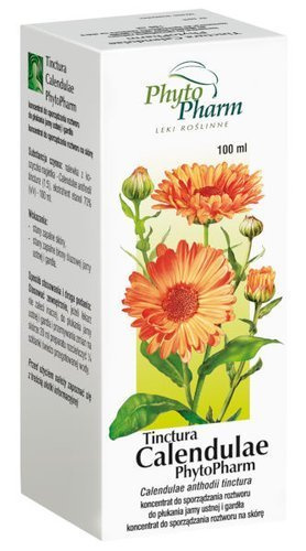 PhytoPharm KLEKA S.A Tinctura calendulae 100 g nalewka z koszyczka nagietka
