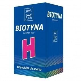NATUR PRODUKT PHARMA SP. Z O.O. NATUR PRODUKT PHARMA SP Z O.O ZDROVIT BIOTYNA H pastylki do ssania o smaku ananasowym 50 szt 7023357