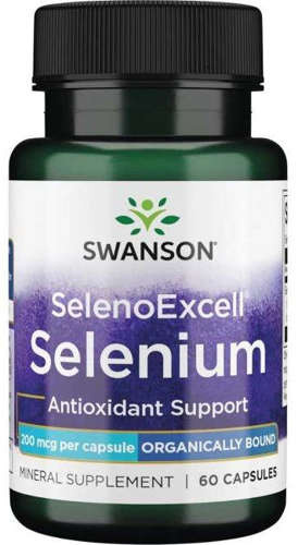 SWANSON Selen SelenoExcell 200 mcg 60 kapsułek