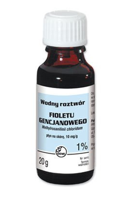 Gemi P.p.f. Warszawa Gencjana wodny roztwór filoletu gencjanowego, 1%, 20 ml
