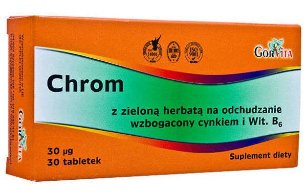Gorvita Chrom + Zielona Herbata 30 tabletek 6794141