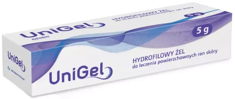 APOTEX NEDERLAND BV Unigel apotex hydrofilowy żel na rany 5 g