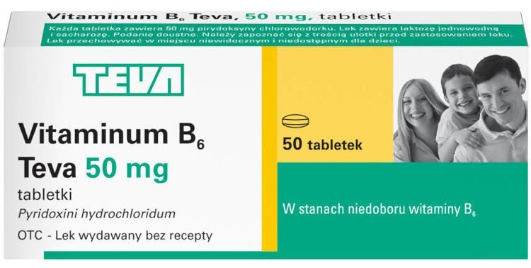 Teva Vitaminum B6 50mg 50 szt.