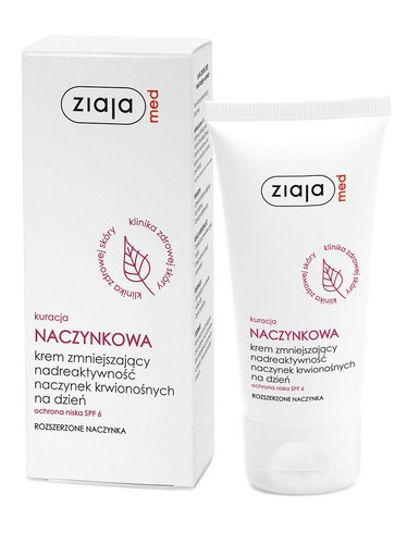 Ziaja LTD Z.P.L SP Z 0.0 Med Kuracja naczynkowa Krem zmniejszający nadreaktywność 50 ml